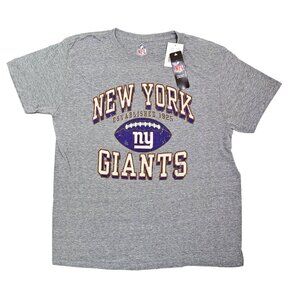 New York Giants T-Shirt NFL Grey Size Men Medium Football New With Tags NY Gray